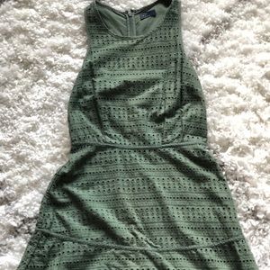 Gap Green Fit and Flare Sleeveless Dress Size 2